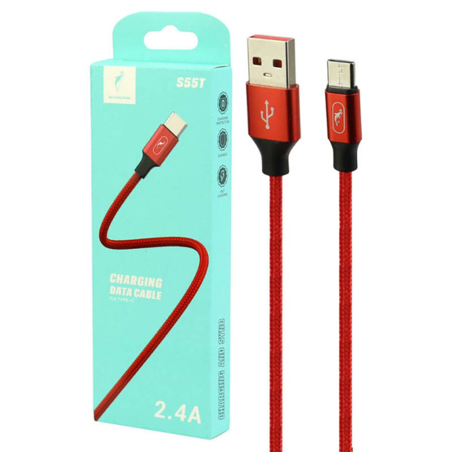 کابل تایپ سی فست شارژ مدل Sky Dolphin S55T Type-C Cable