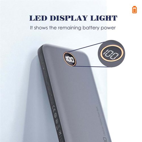 پاور بانک ۱۰۰۰۰ میلی آمپر الدینیو مدل LDNIO P10 Fast Charging Wireless Charger Power Bank