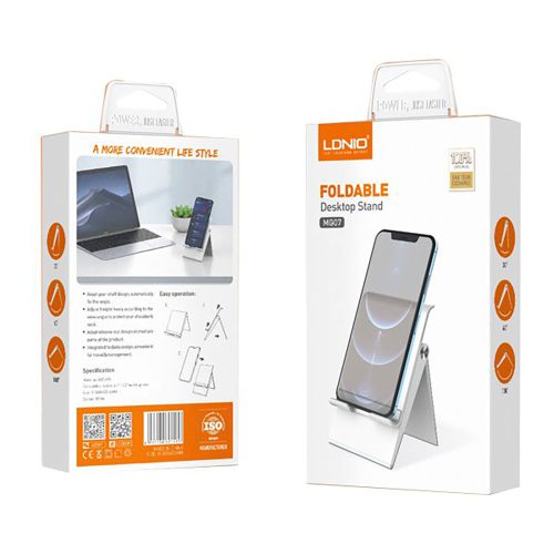 پایه نگهدارنده گوشی موبایل و تبلت الدینیو مدل LDNIO MG07 Foldable Desktop Stand