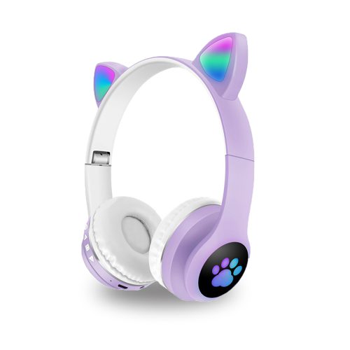 هدفون بلوتوث گربه مدل VIV-23M Cat Ear Wireless Headphones Bluetooth