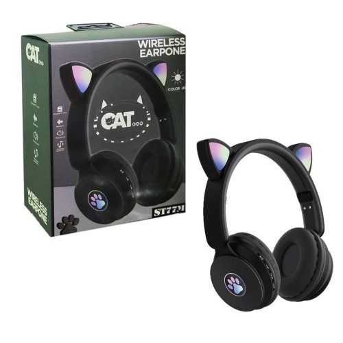 هدفون بلوتوثی گربه ای مدل CAT EAR ST77M