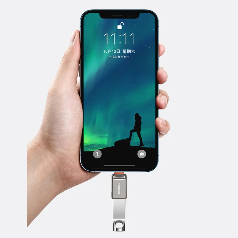 مبدل otg تبدیل usb به لایتنینگ مک دودو مدل ot 86