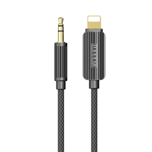 مبدل لایتنینگ به جک 3.5 میلی متری ارلدام مدل aux68