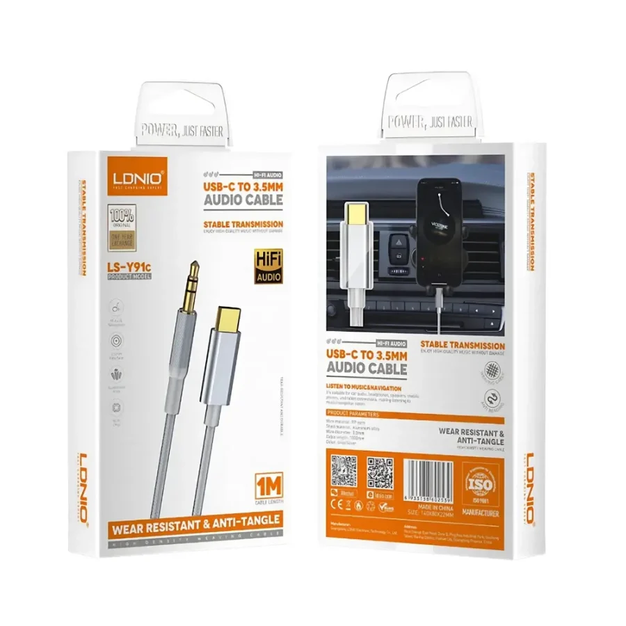 ldnio ls-y91c usb-c to 3.5mm audio cable
