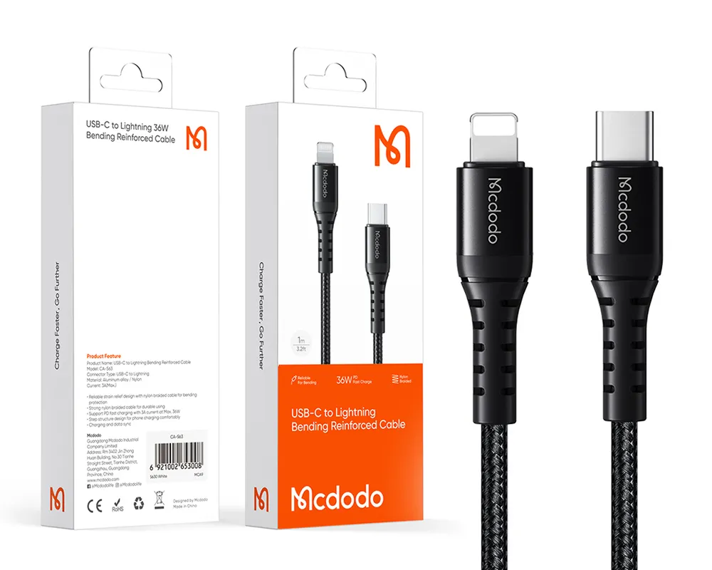 کابل type-c به lightning مک دودو