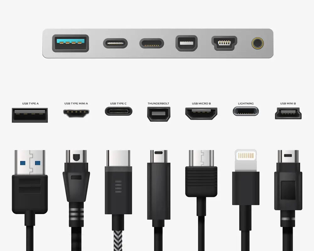 انواع پورت های USB